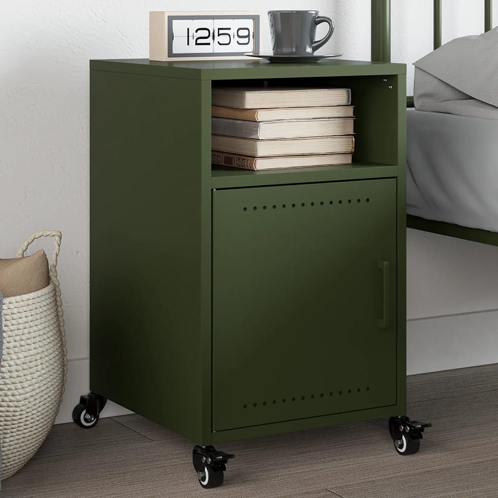 Bedside Cabinets 2 Pcs 36X39X59 Cm Steel