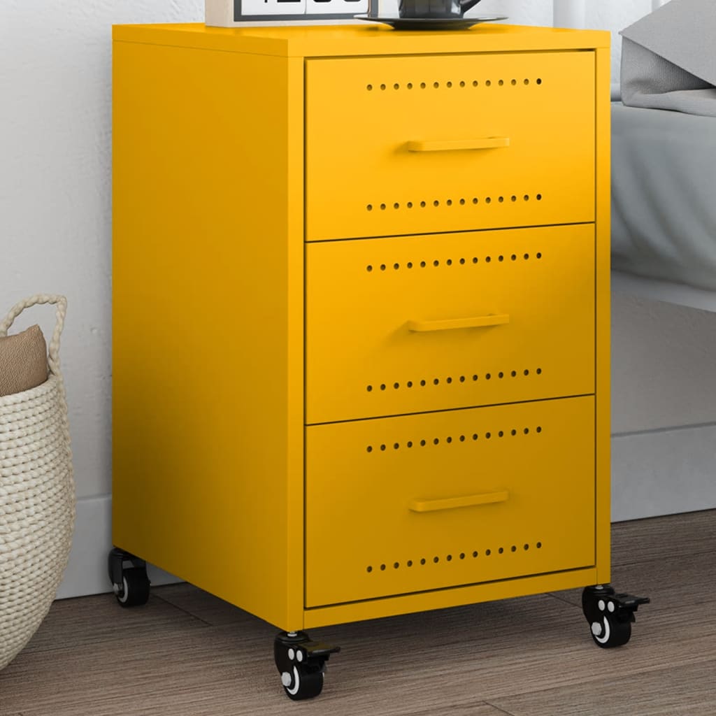 Bedside Cabinet 36X39X59 Cm Steel