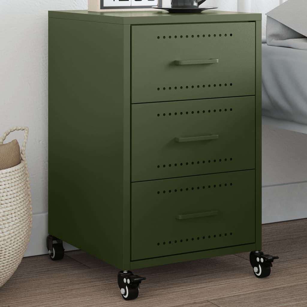 Bedside Cabinet 36X39X59 Cm Steel