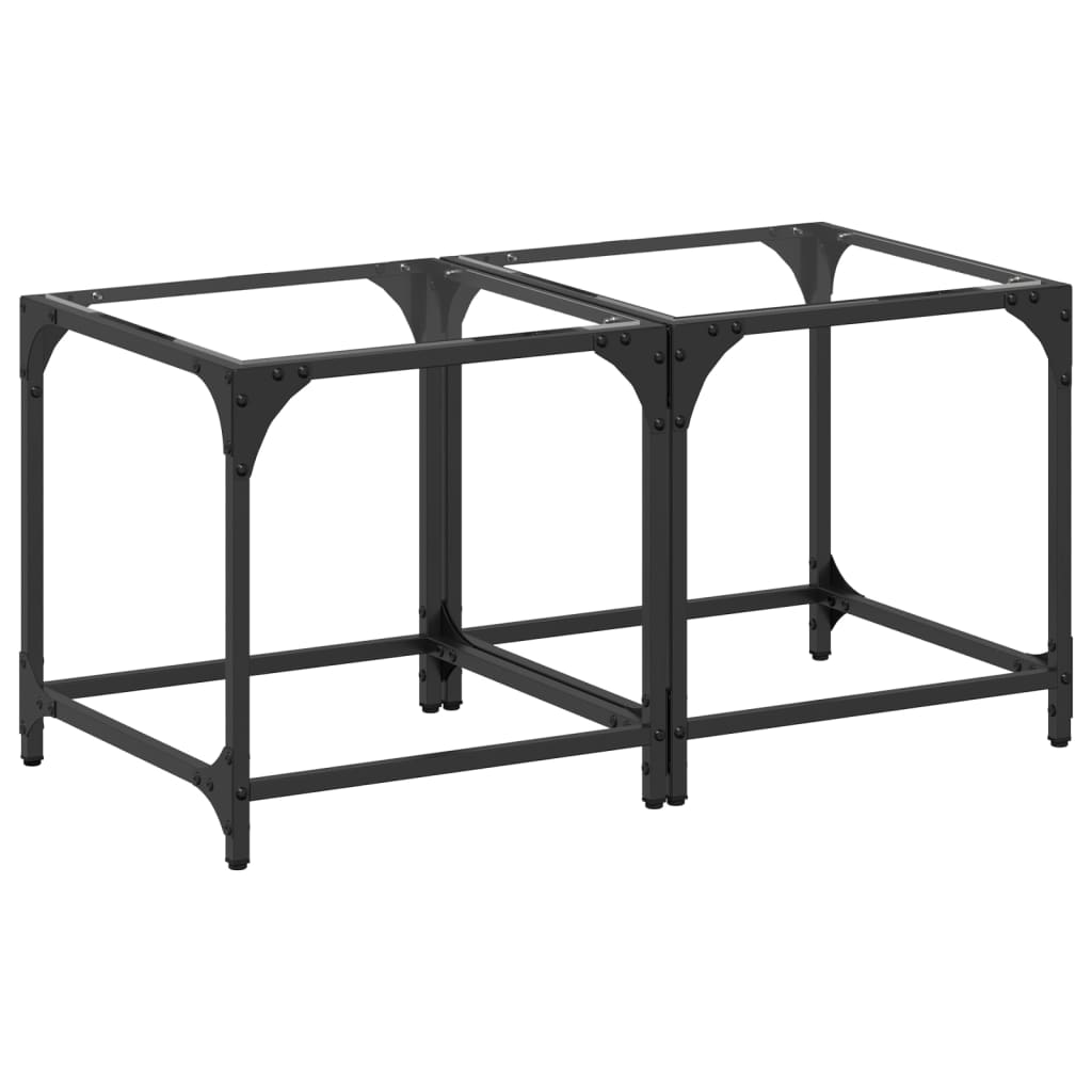 Coffee Tables With Top 2 Pcs Steel