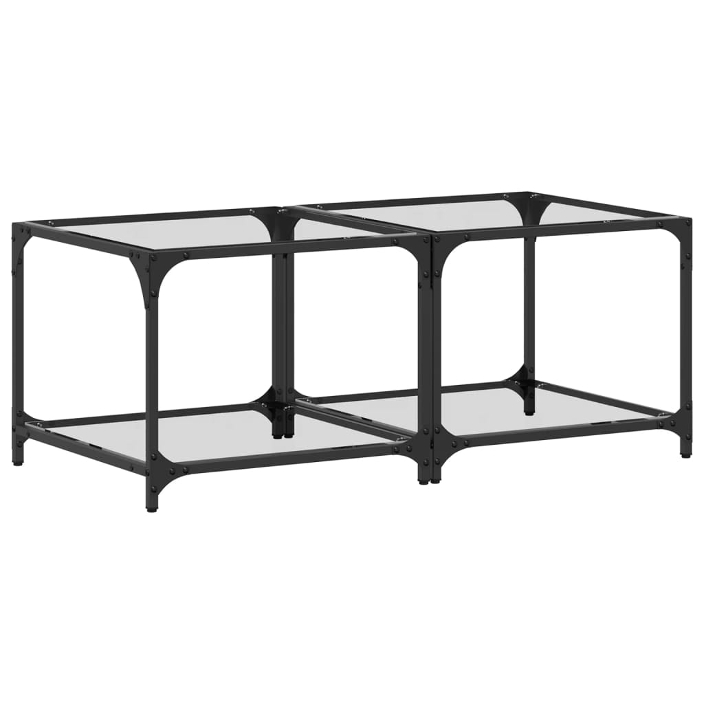 Coffee Tables With Top 2 Pcs Steel
