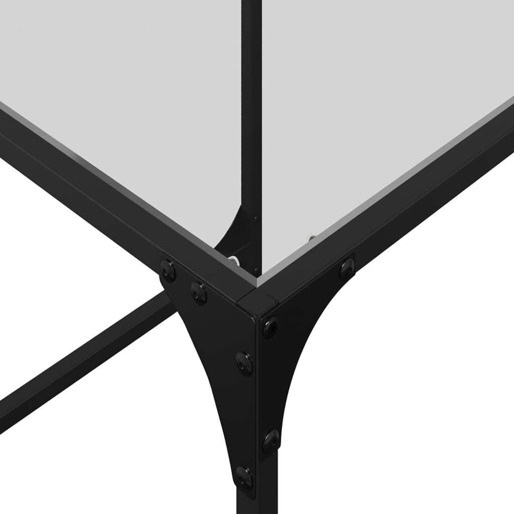 Nesting Coffee Tables 2 Pcs With Glass Top Steel