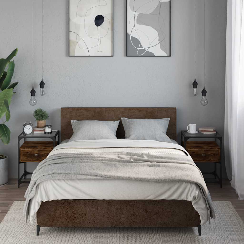 Bedside Cabinets 2 Pcs 40X40X55 Cm Engineered Wood