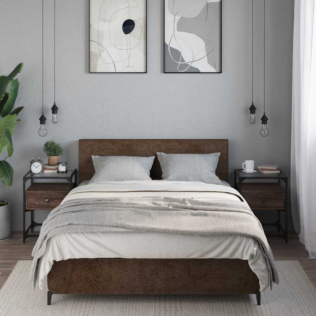 Bedside Cabinets 2 Pcs 40X40X55 Cm Engineered Wood