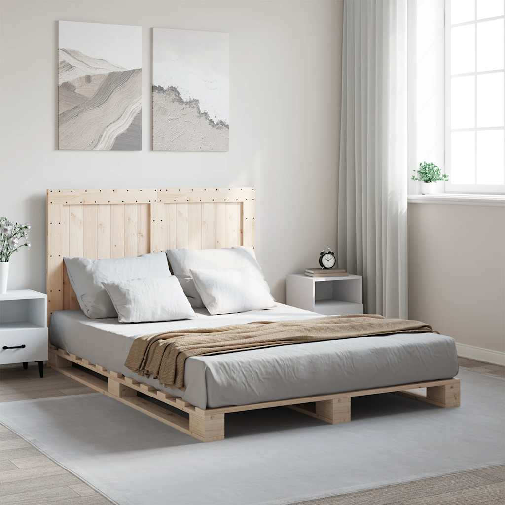 Bed Frame Without Mattress With Headboard Solid Wood