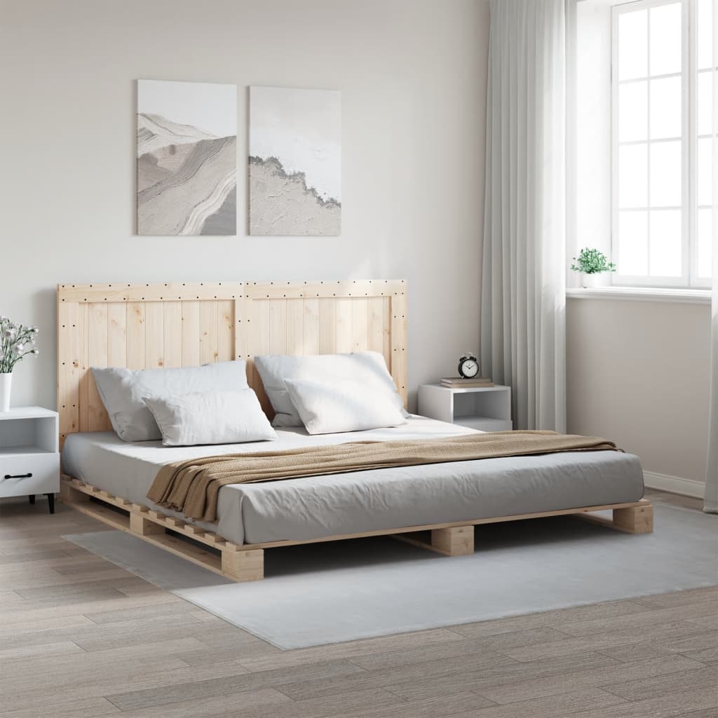 Bed Frame Without Mattress With Headboard Solid Wood