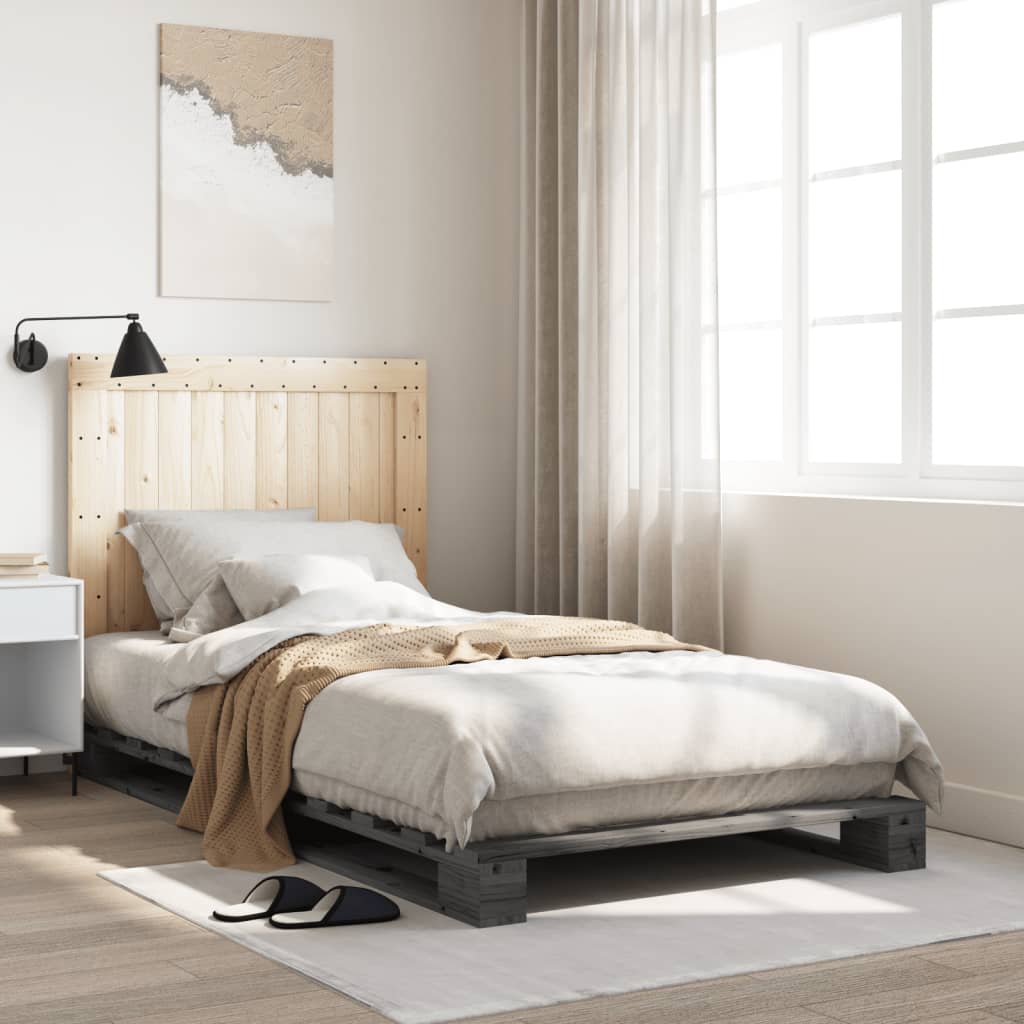 Bed Frame Without Mattress With Headboard Solid Wood