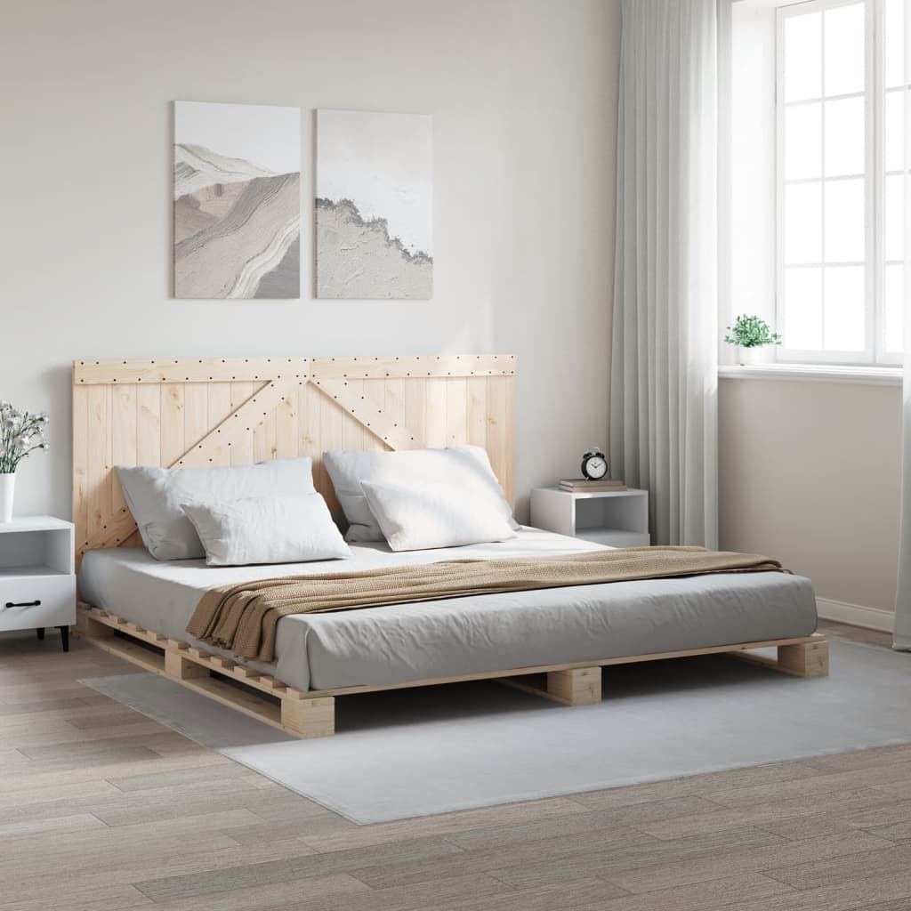 Bed Frame Without Mattress With Headboard Solid Wood