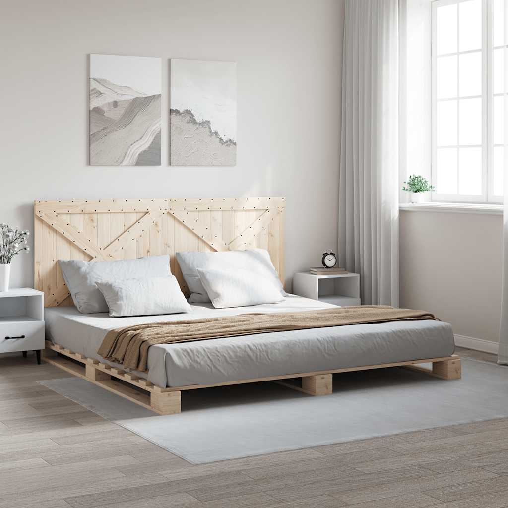 Bed Frame Without Mattress With Headboard Solid Wood