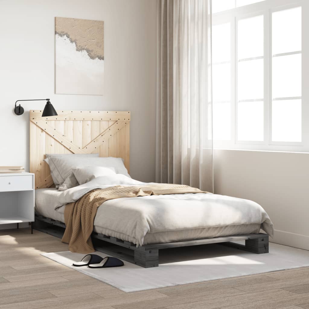 Bed Frame Without Mattress With Headboard Solid Wood
