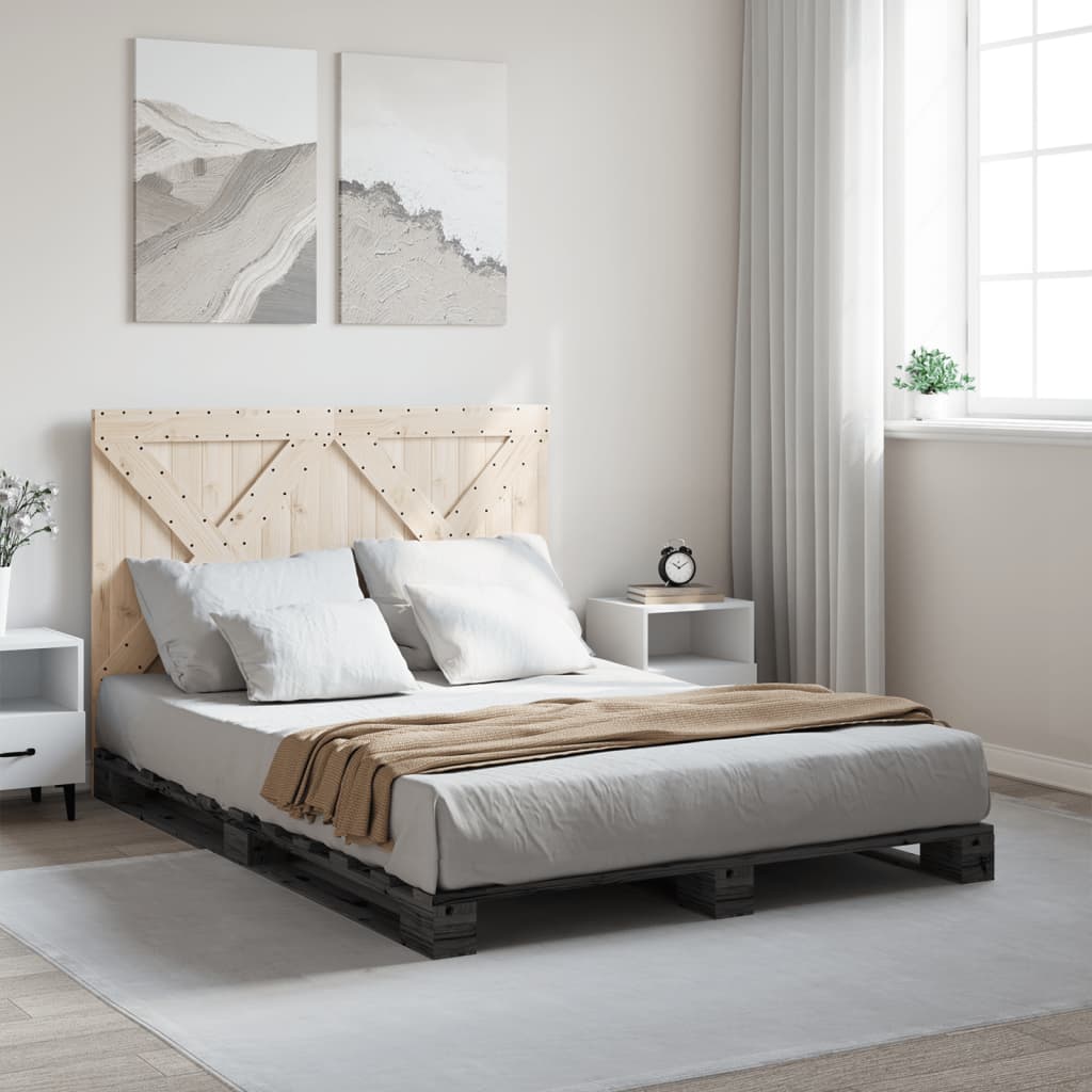 Bed Frame Without Mattress With Headboard Solid Wood