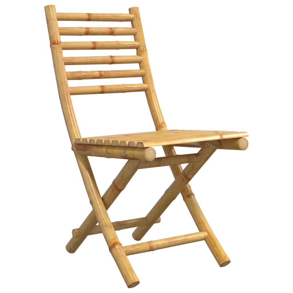Folding Garden Chairs 2 Pcs 43X54X88 Cm Bamboo