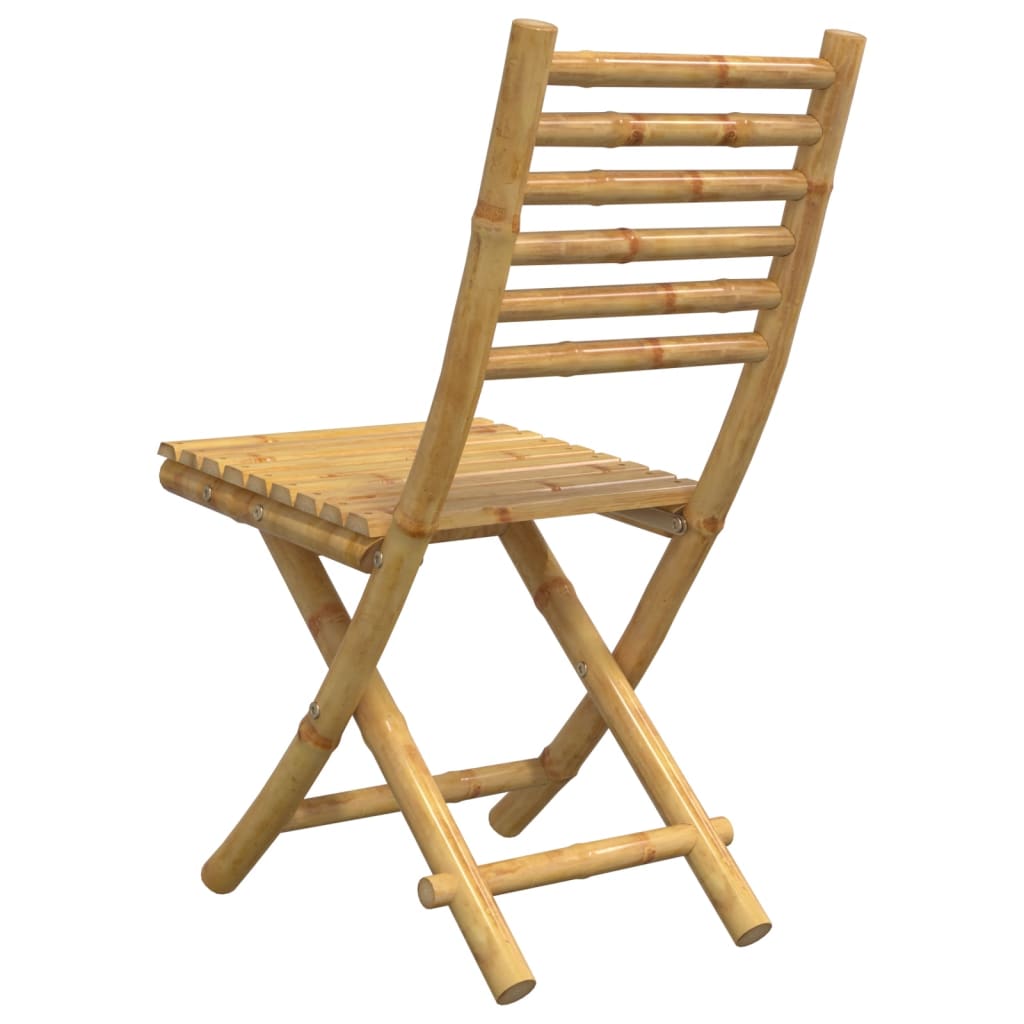 Folding Garden Chairs 2 Pcs 43X54X88 Cm Bamboo