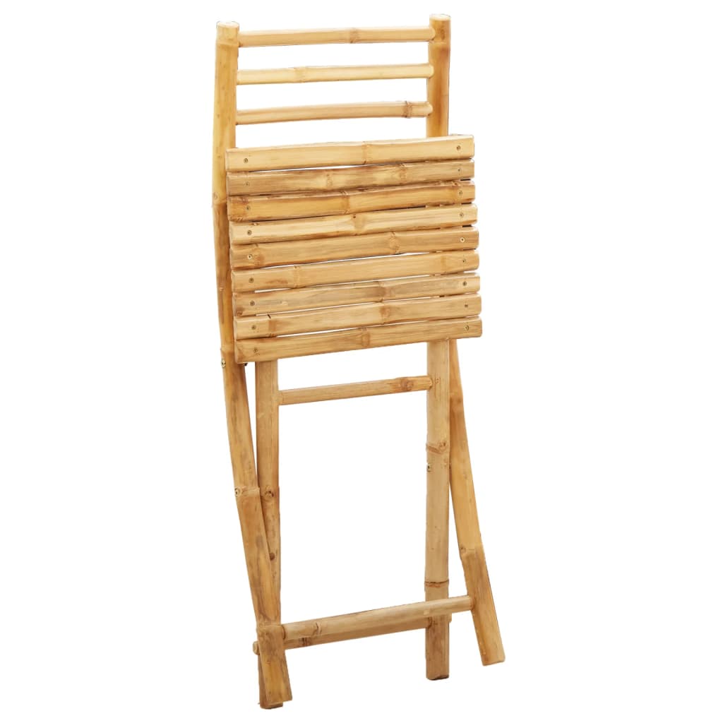 Folding Garden Chairs 2 Pcs 43X54X88 Cm Bamboo