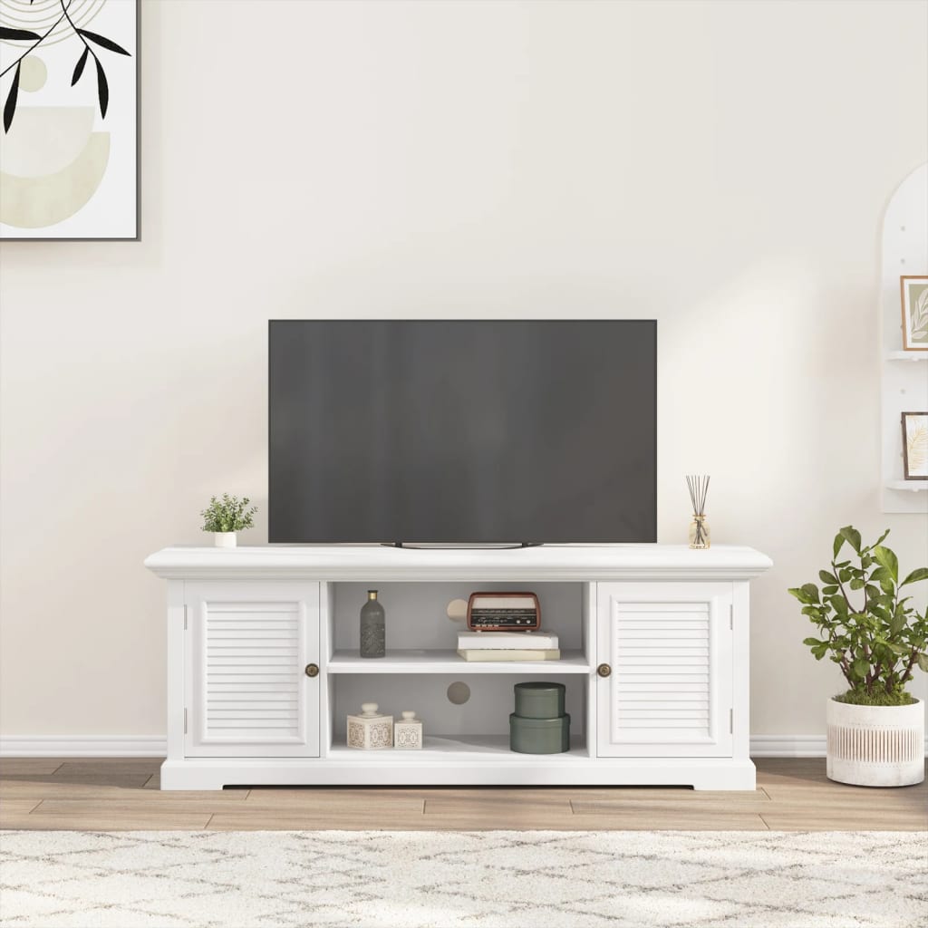 Tv Cabinet White 110X30X41 Cm Engineered Wood