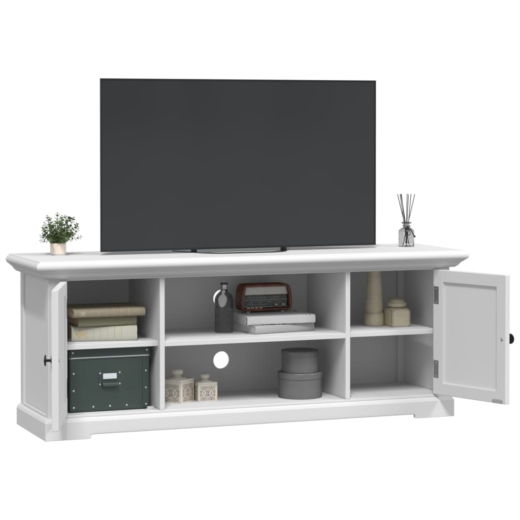 Tv Cabinet White 110X30X41 Cm Engineered Wood
