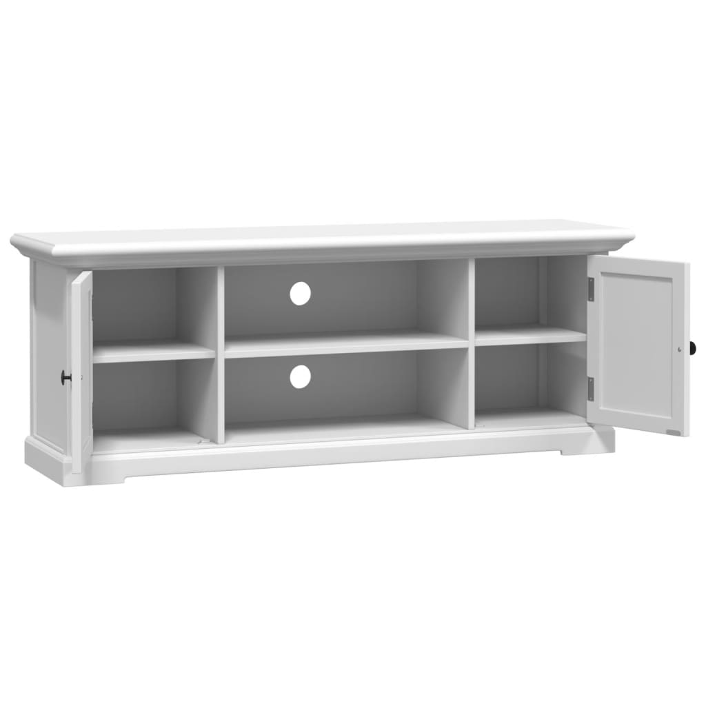 Tv Cabinet White 110X30X41 Cm Engineered Wood
