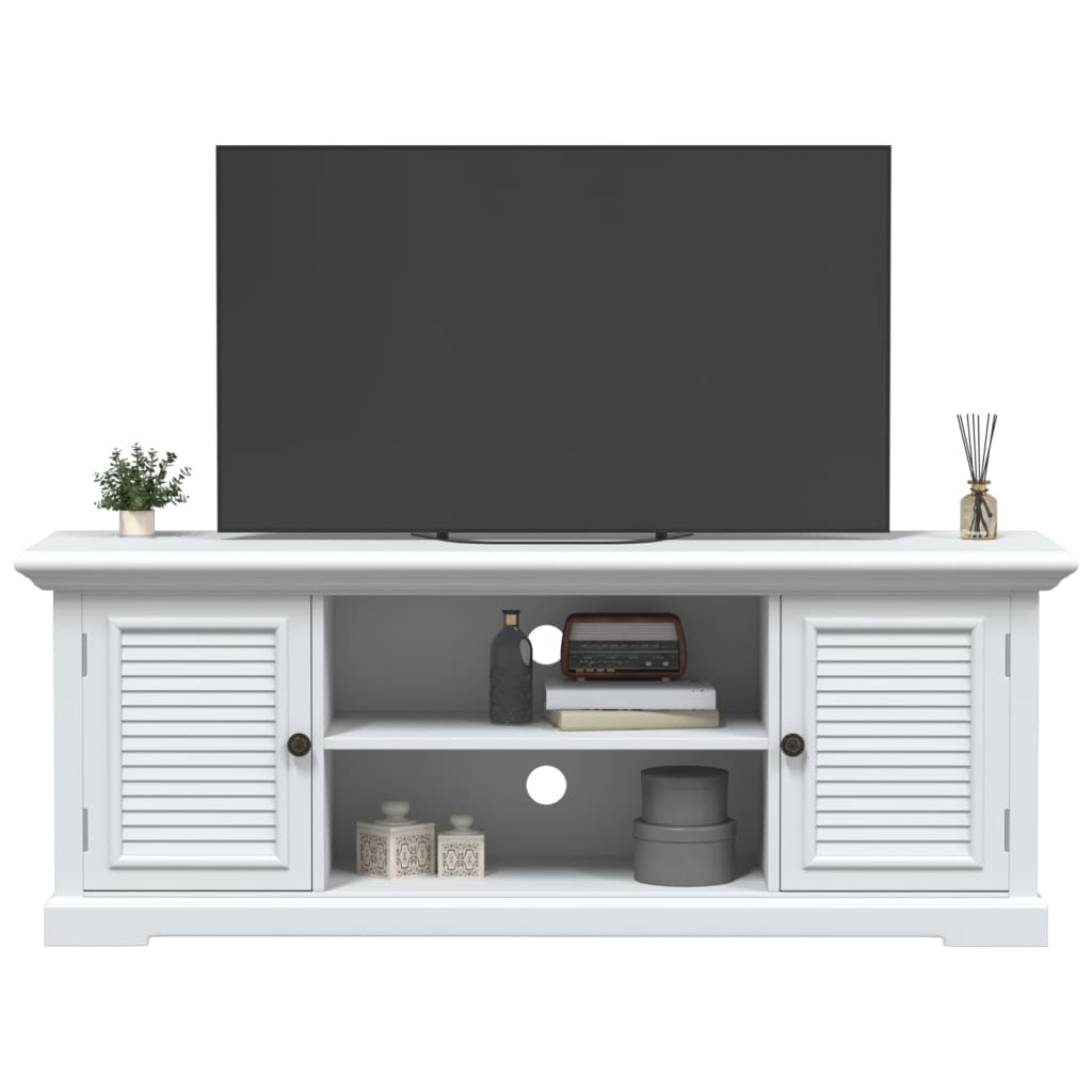 Tv Cabinet White 110X30X41 Cm Engineered Wood