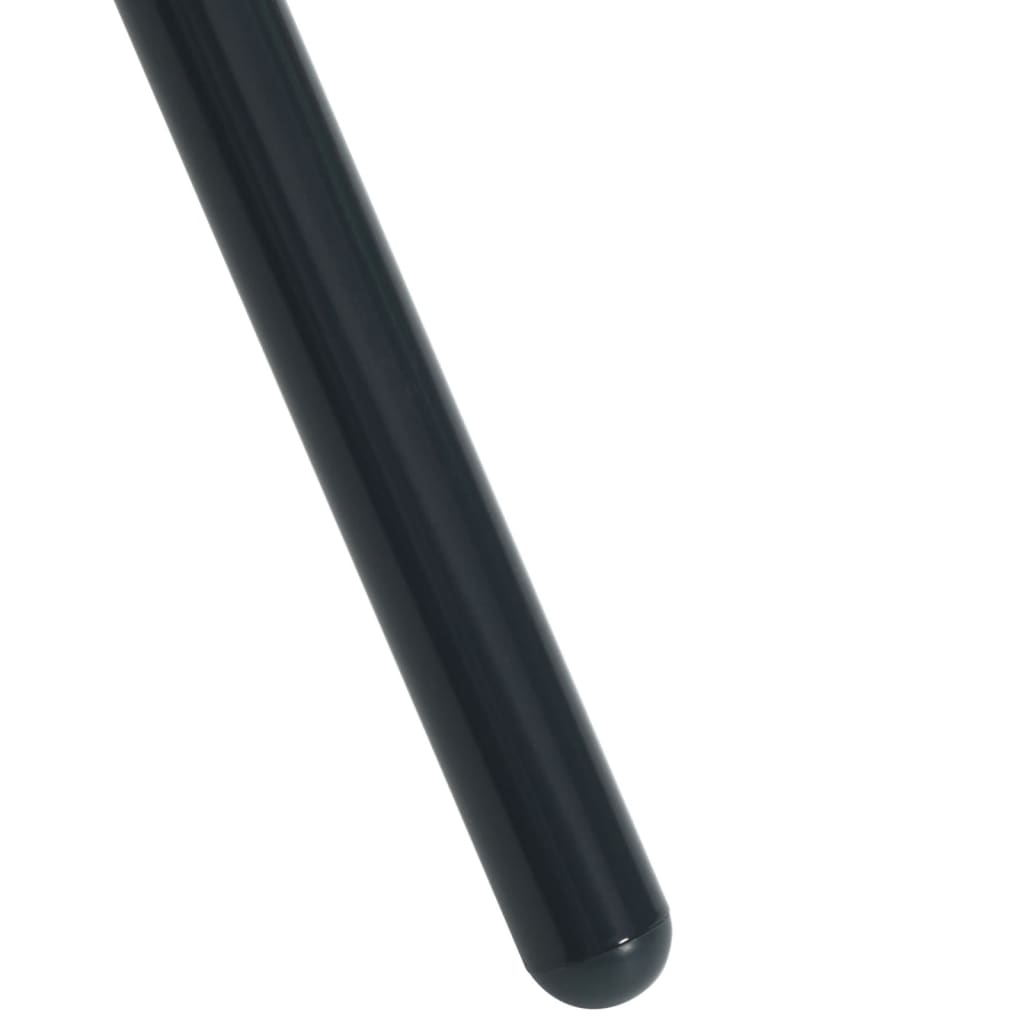 Patio Table Round Anthracite Ø Powder-Coated Steel