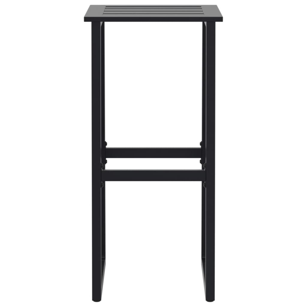 Bar Stools 4 Pcs Black 38X38X80 Cm Powder-Coated Steel