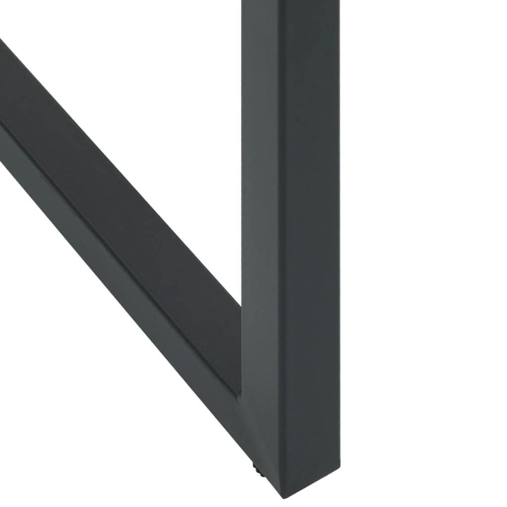 Bar Stools 4 Pcs Black 38X38X80 Cm Powder-Coated Steel