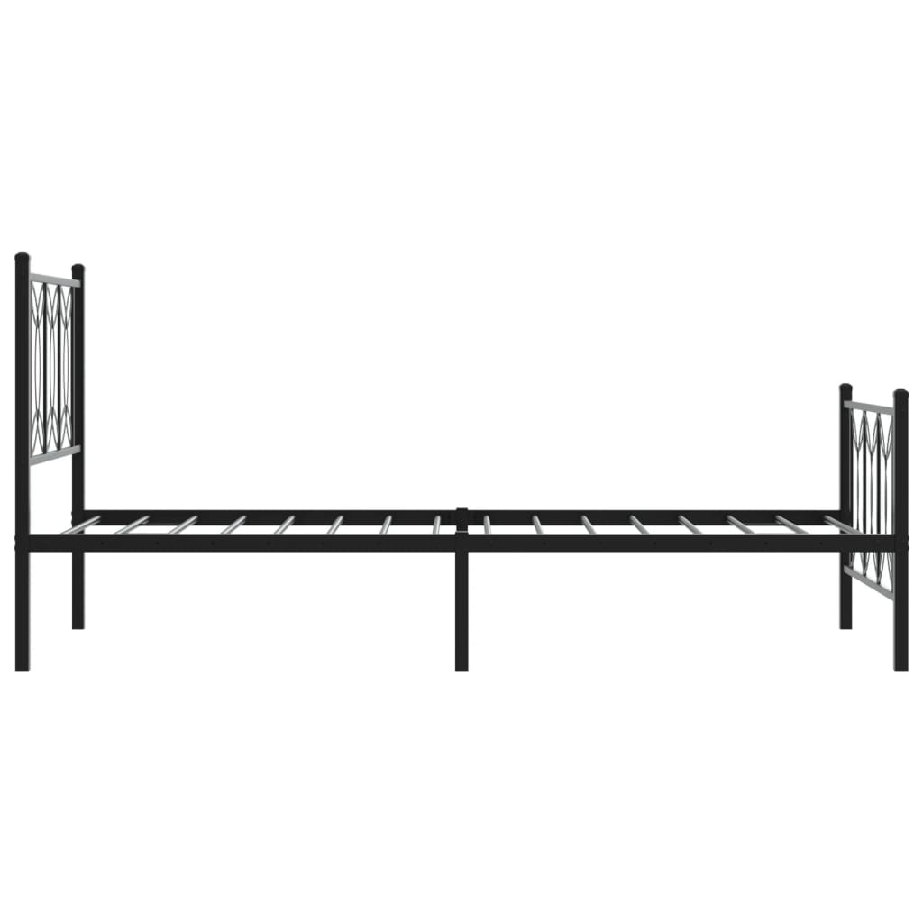 Metal Bed Frame Without Mattress With Footboard 90X190Cm