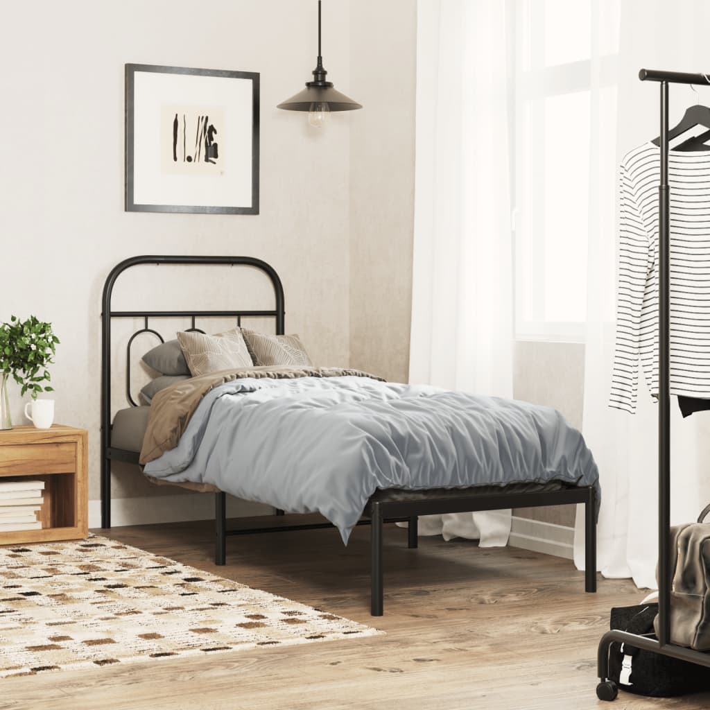 Metal Bed Frame Without Mattress 140X200Cm