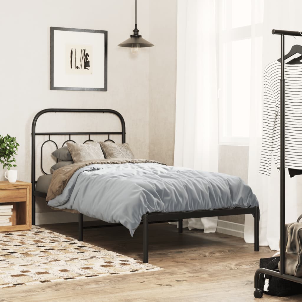 Metal Bed Frame Without Mattress 140X200Cm