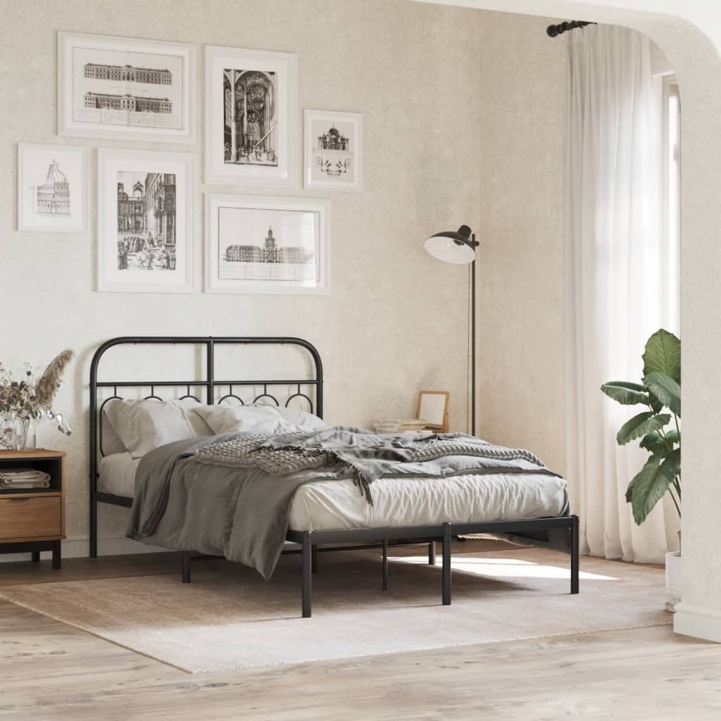 Metal Bed Frame Without Mattress 140X200Cm