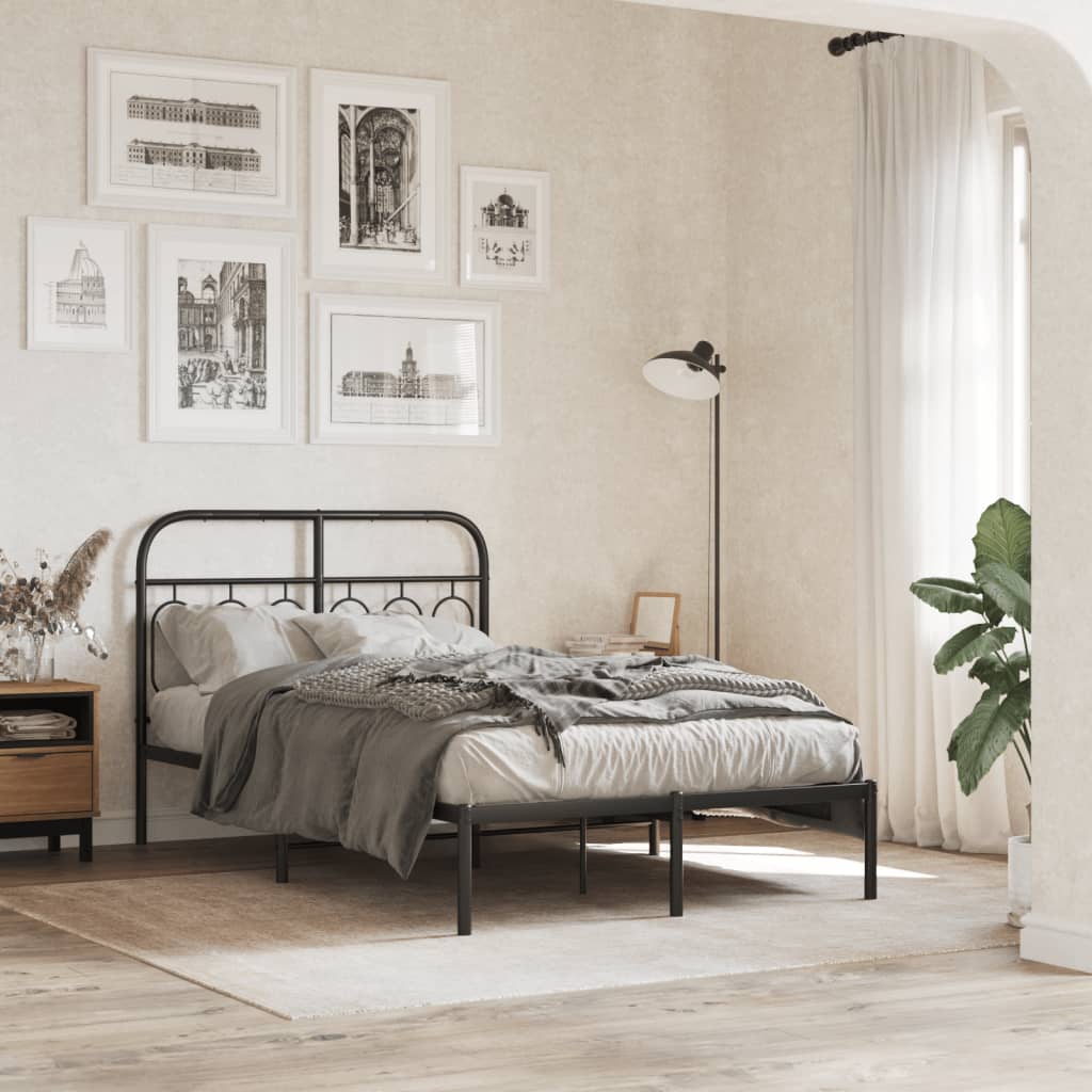 Metal Bed Frame Without Mattress 140X200Cm