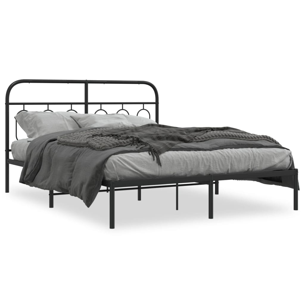 Metal Bed Frame Without Mattress 140X200Cm