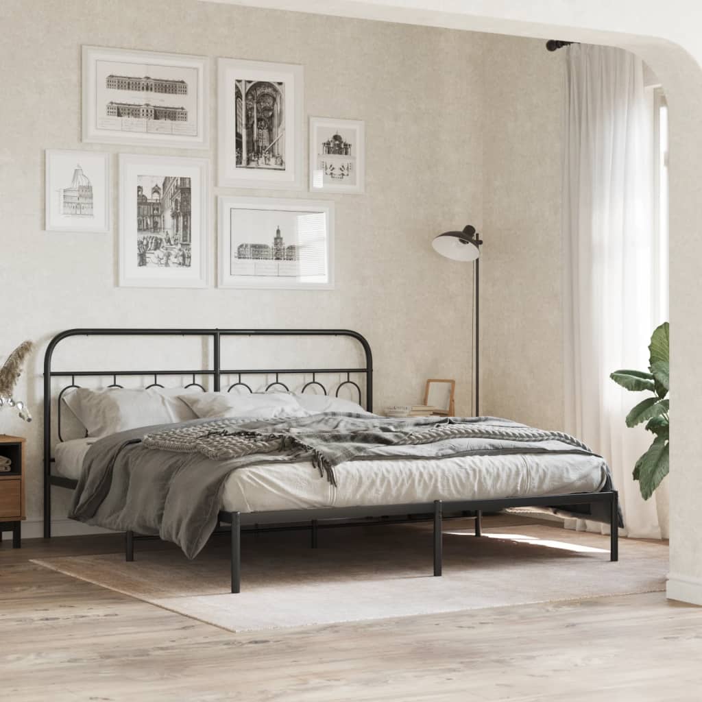 Metal Bed Frame Without Mattress 140X200Cm