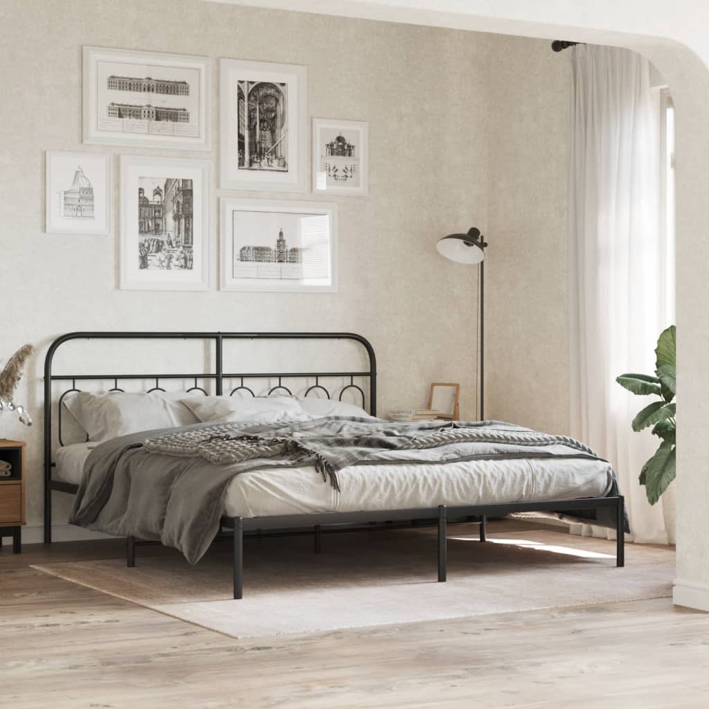 Metal Bed Frame Without Mattress 140X200Cm