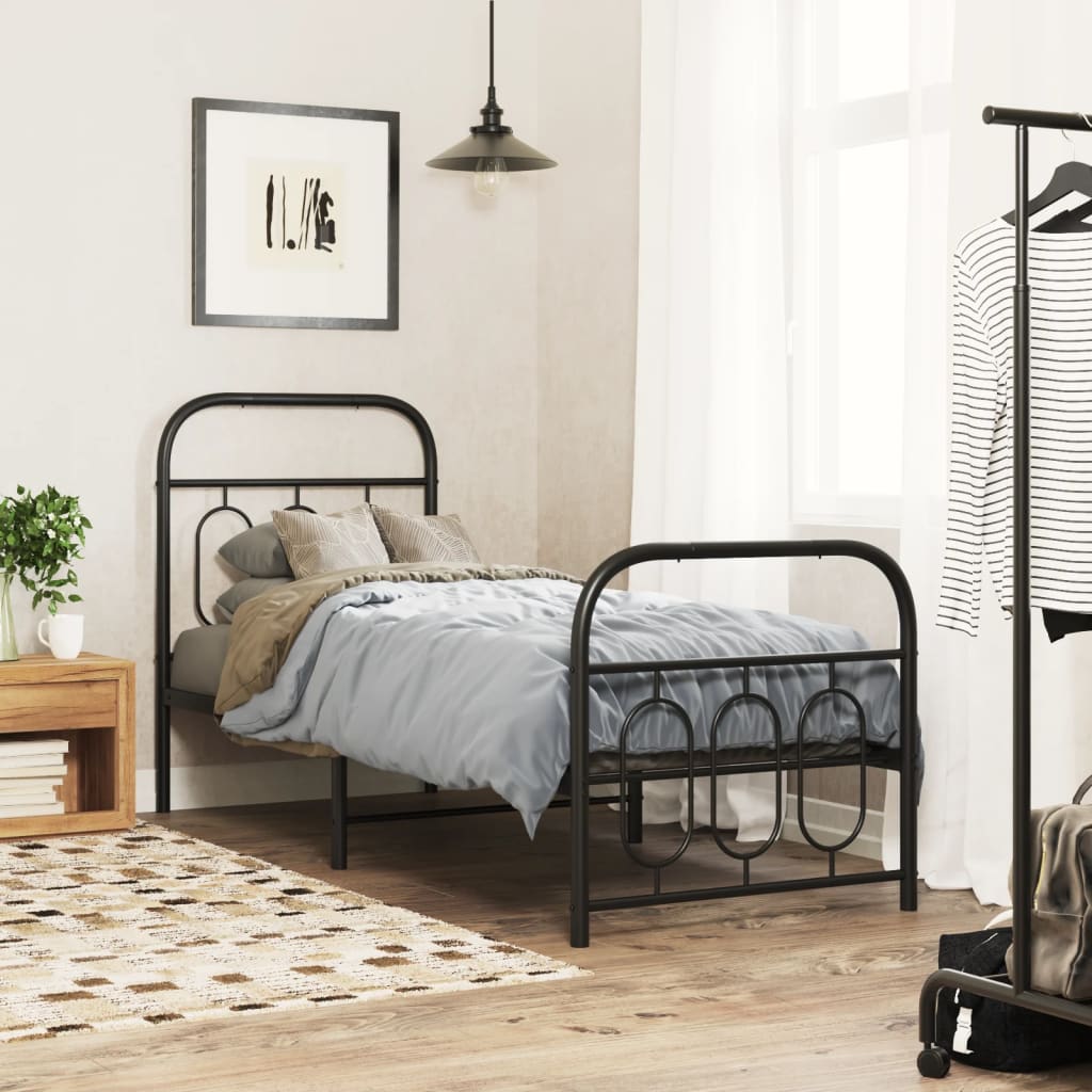 Metal Bed Frame Without Mattress 140X200Cm