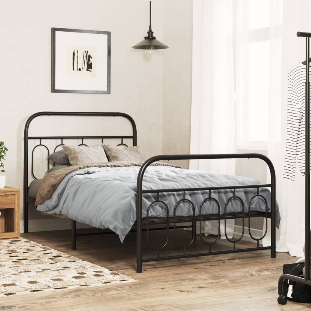 Metal Bed Frame Without Mattress 140X200Cm