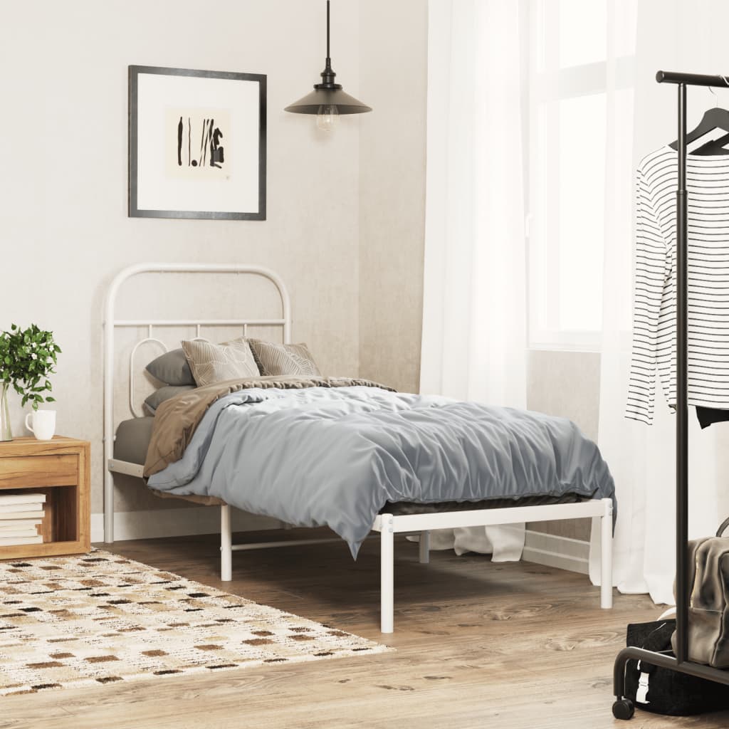 Metal Bed Frame Without Mattress 140X200Cm