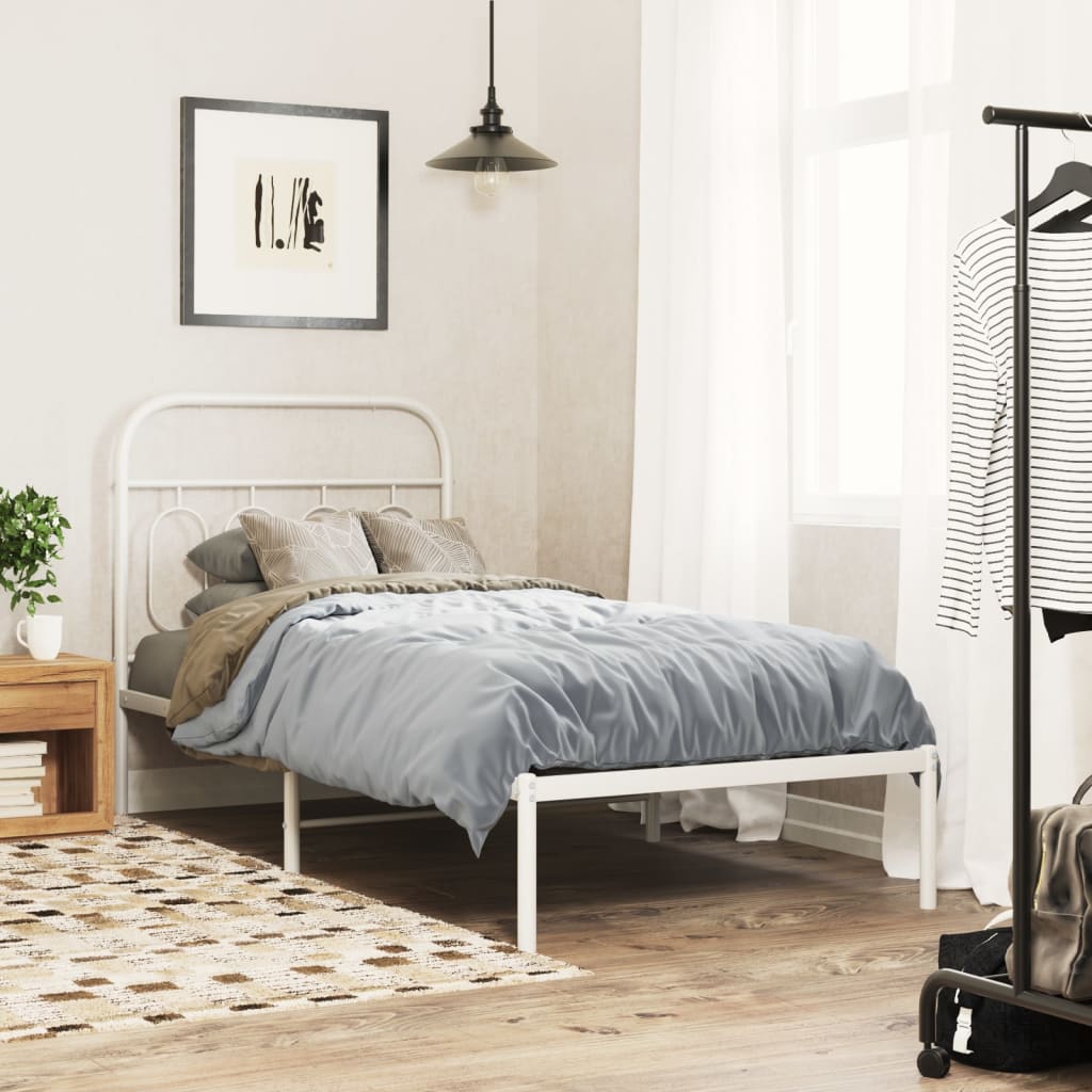 Metal Bed Frame Without Mattress 140X200Cm
