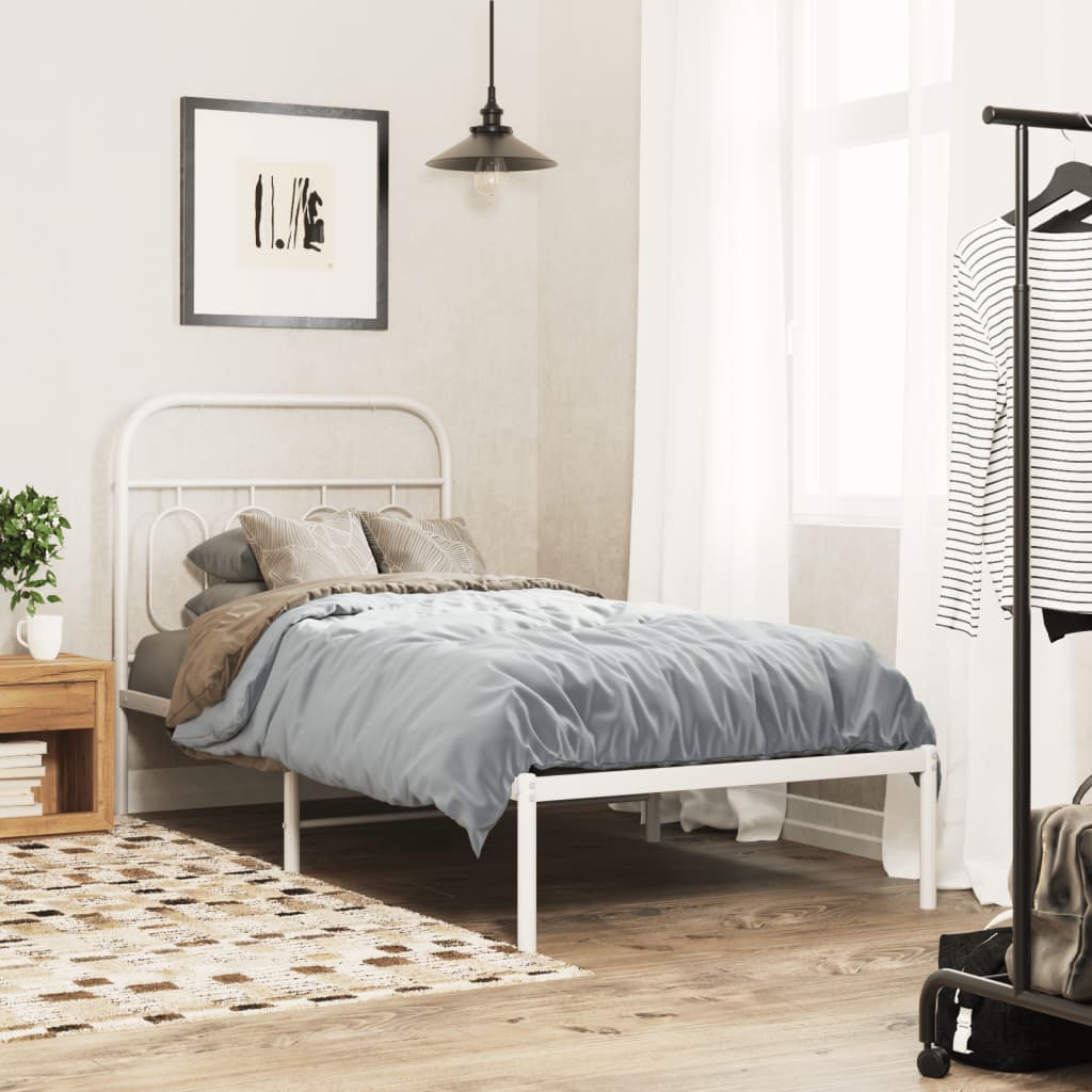 Metal Bed Frame Without Mattress 140X200Cm