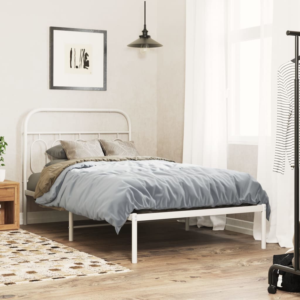 Metal Bed Frame Without Mattress 140X200Cm