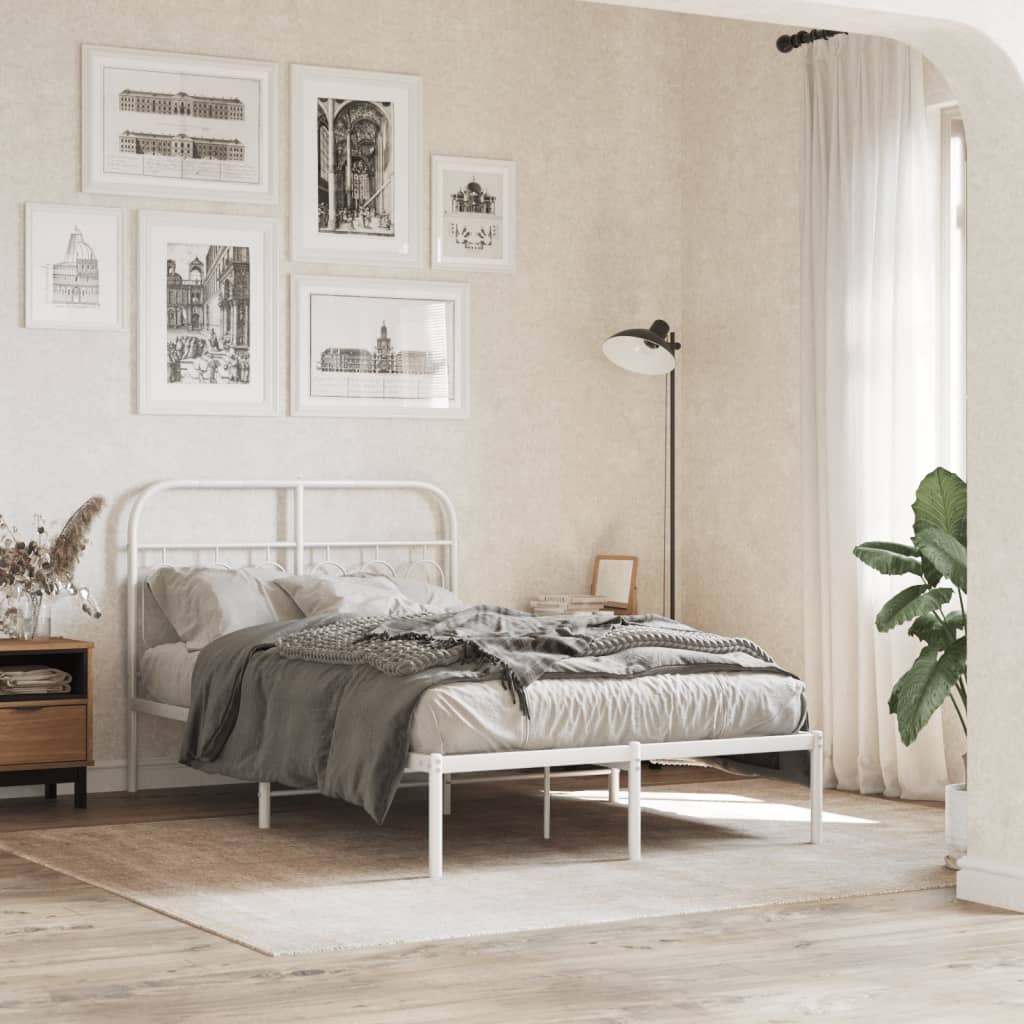 Metal Bed Frame Without Mattress 140X200Cm