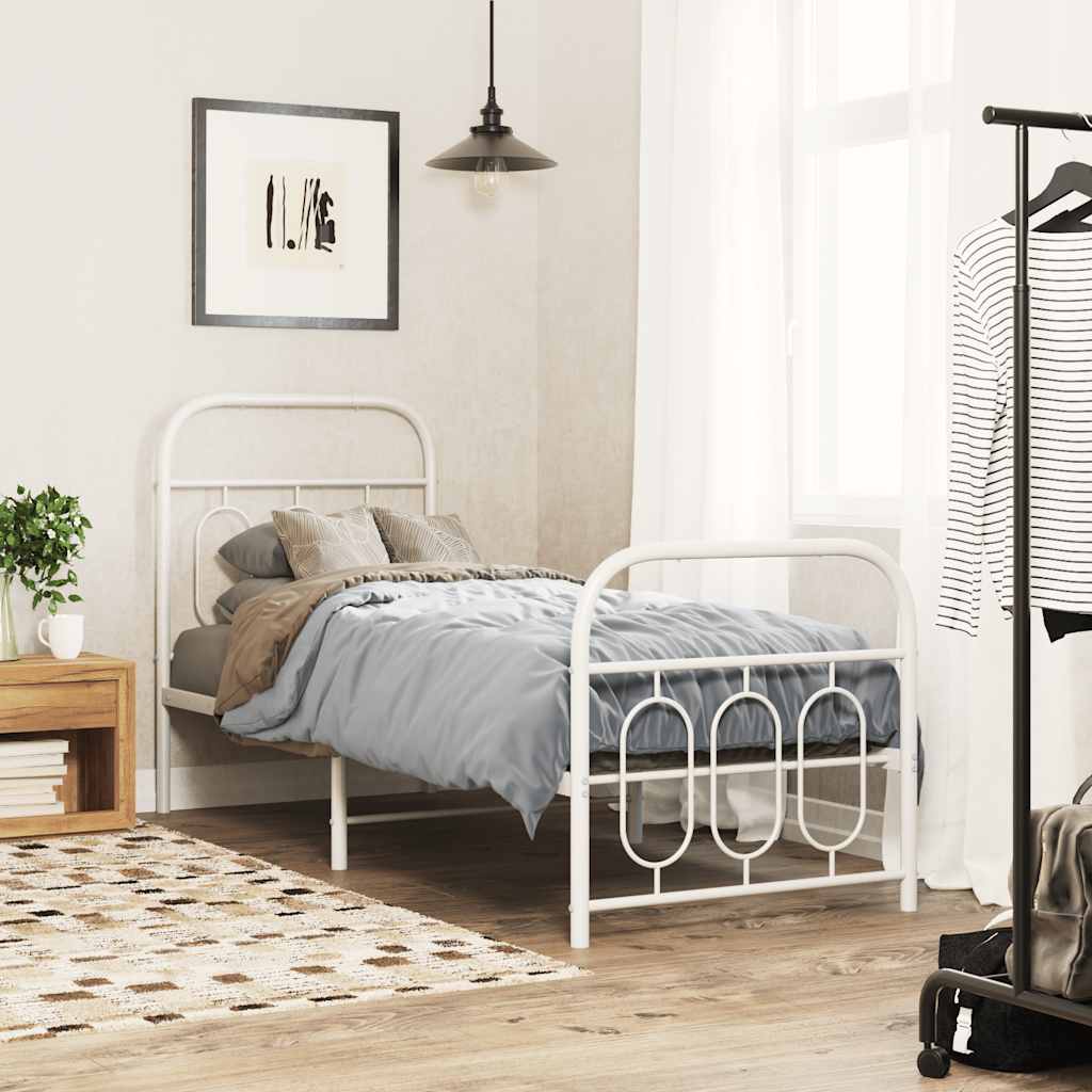 Metal Bed Frame Without Mattress 140X200Cm