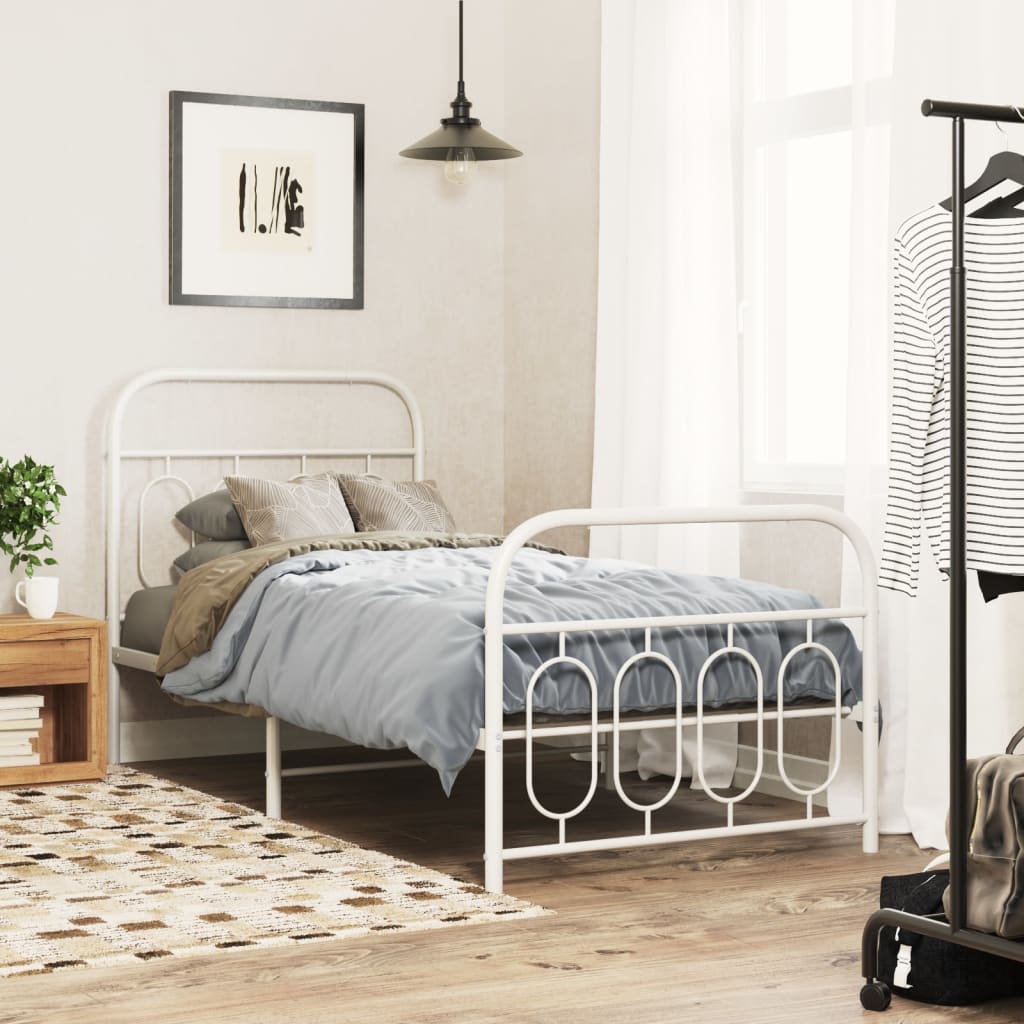 Metal Bed Frame Without Mattress 140X200Cm