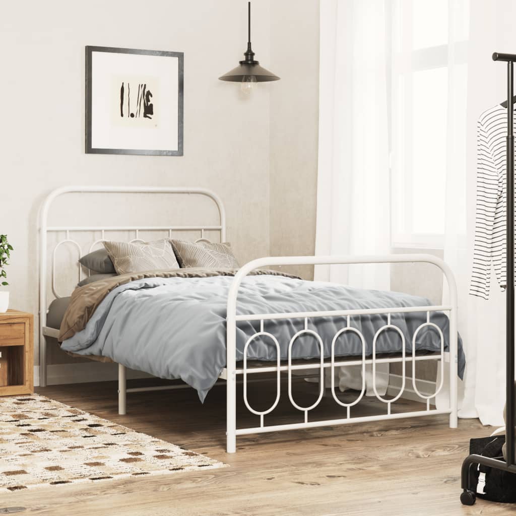Metal Bed Frame Without Mattress 140X200Cm