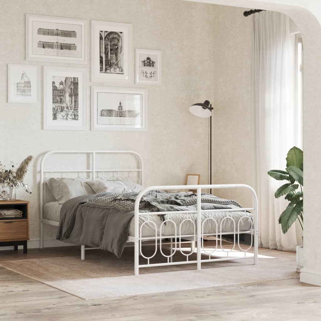 Metal Bed Frame Without Mattress 140X200Cm