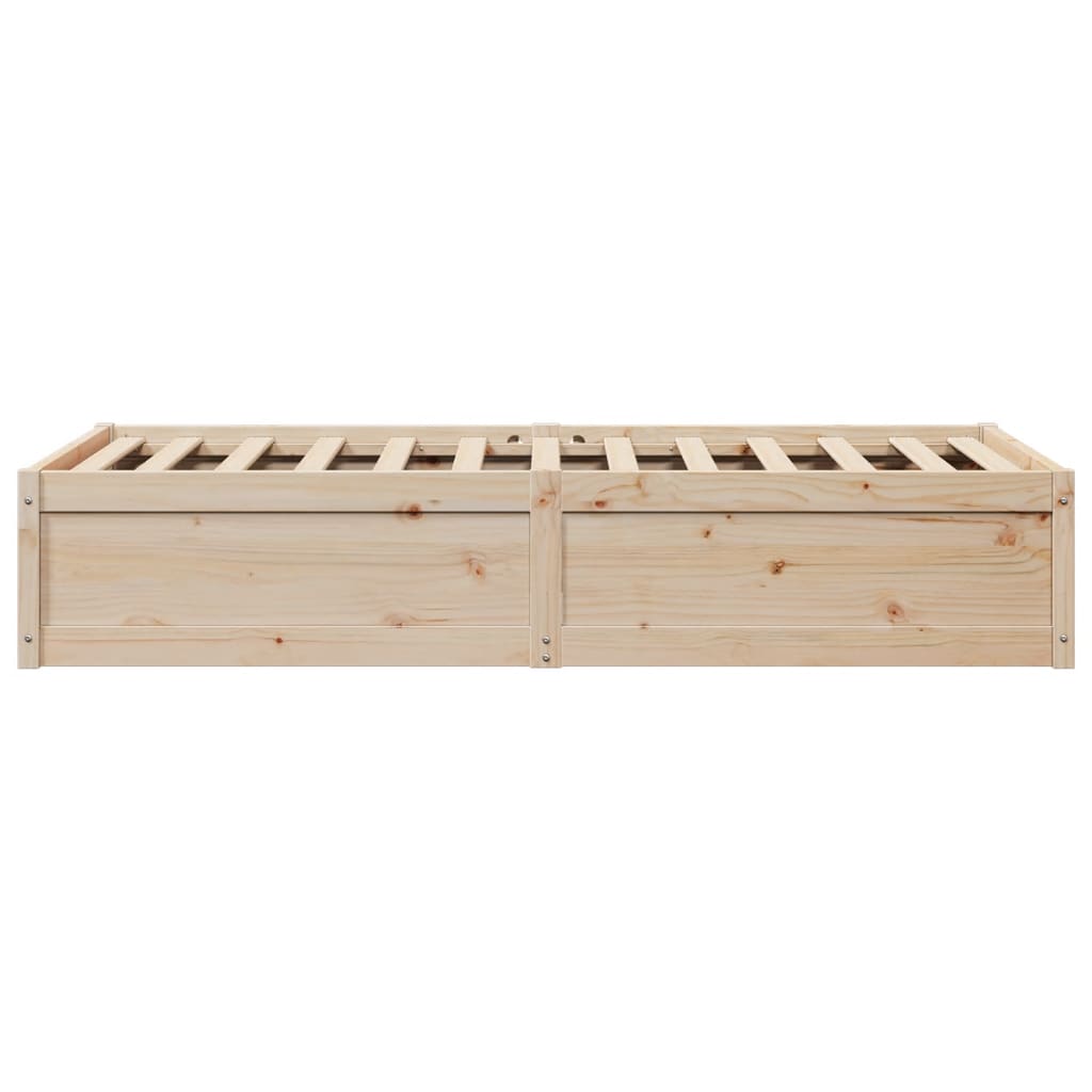 Bed Frame Without Mattress Solid Wood Pine