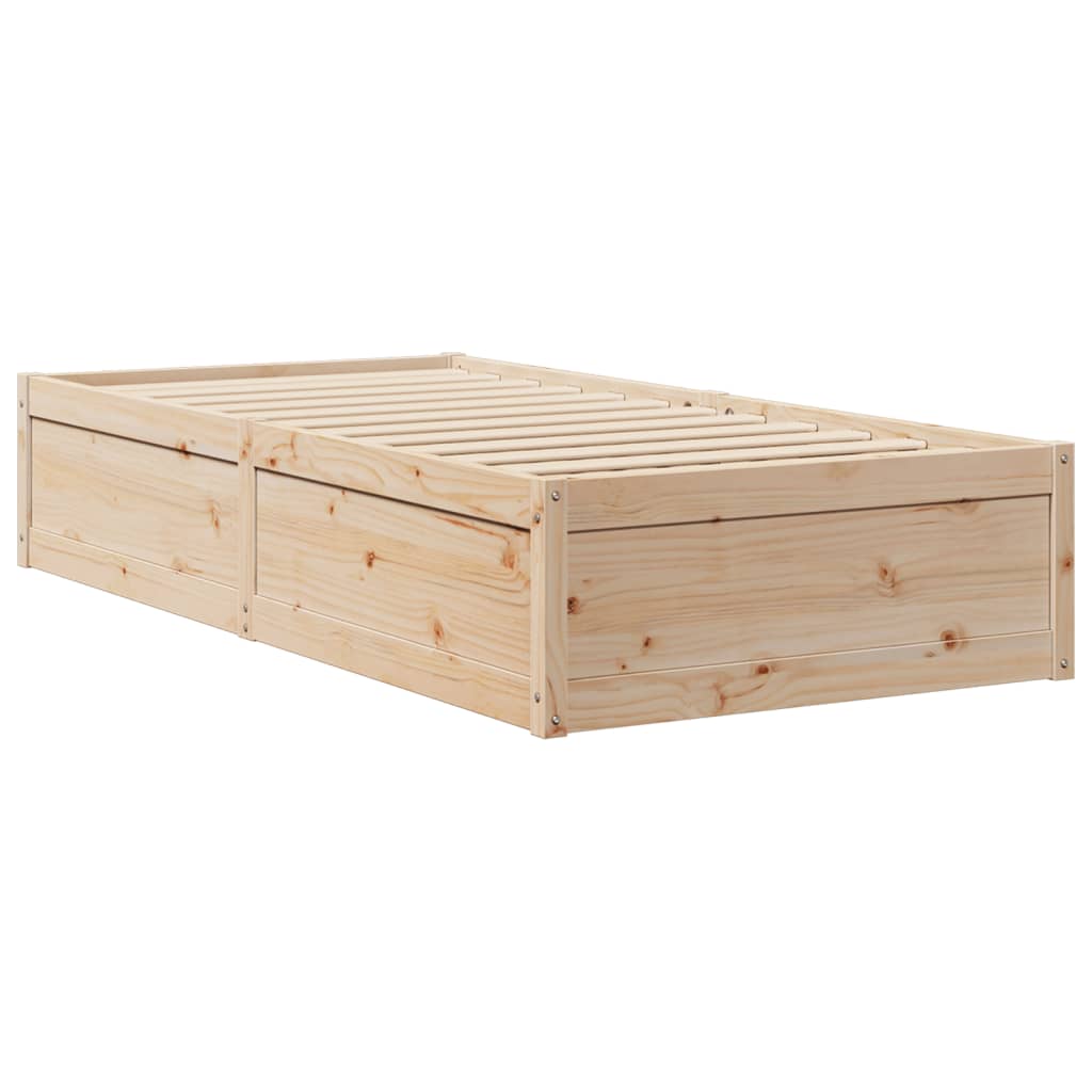 Bed Frame Without Mattress Solid Wood Pine