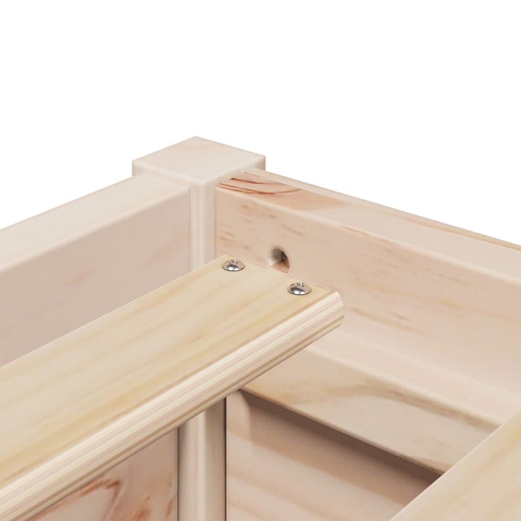 Bed Frame Without Mattress Solid Wood Pine