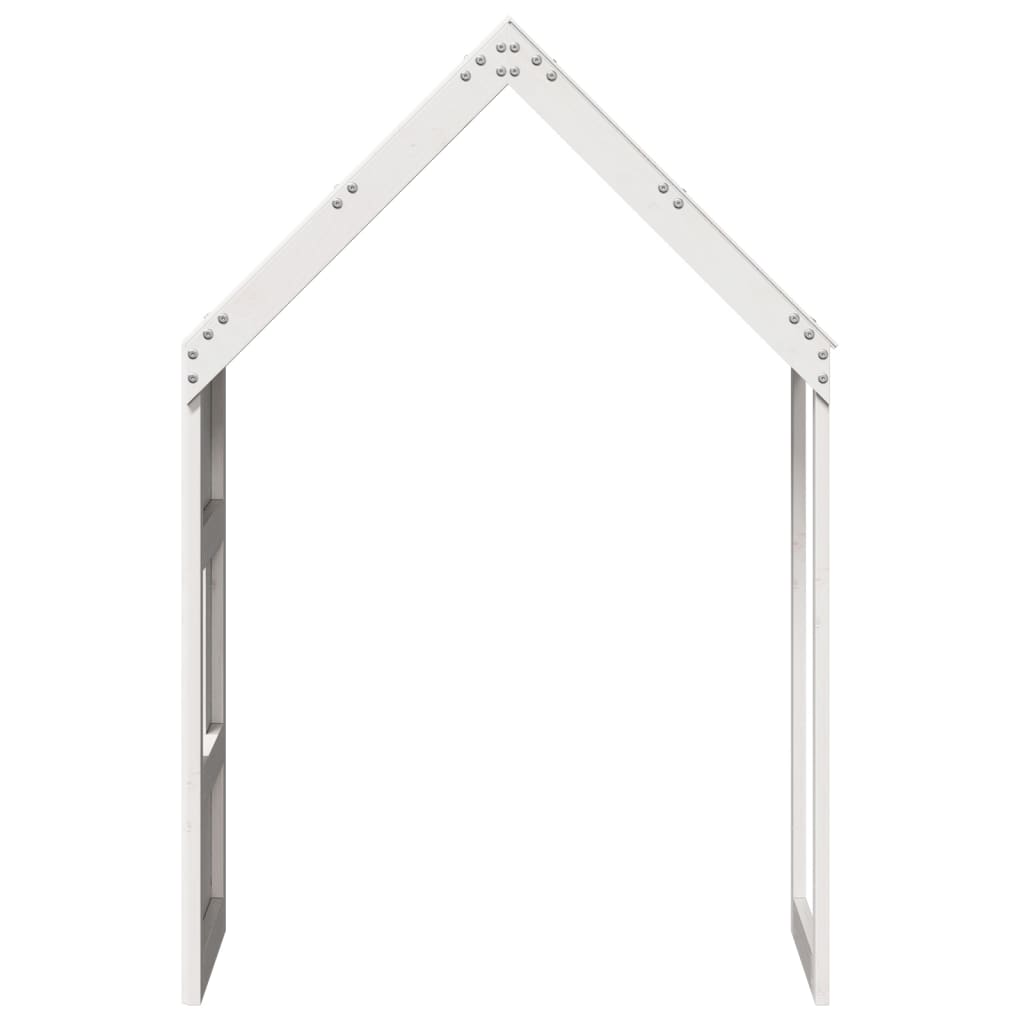 Kids' Bed Roof Solid Wood Pine