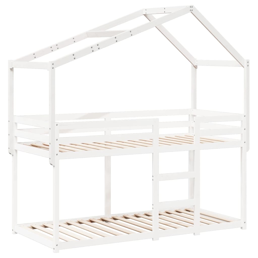 Kids' Bed Roof Solid Wood Pine