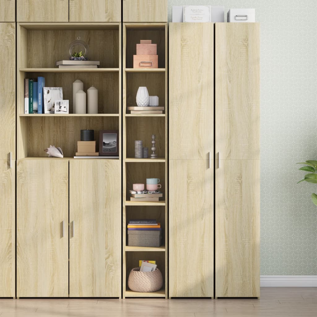 Highboard 30X41X185 Cm Engineered Wood